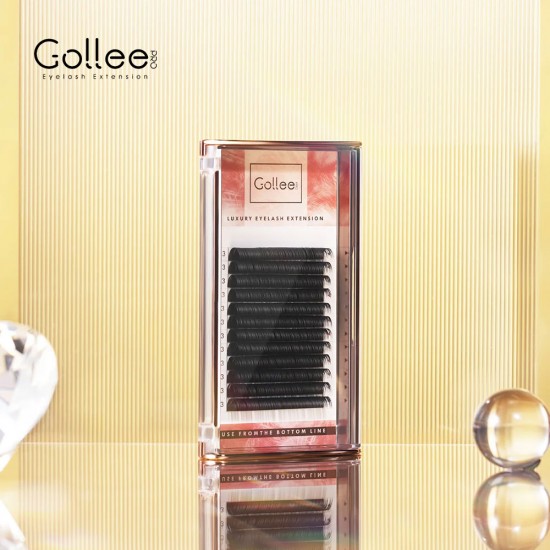 پالت مژه لاکچری برند گلی Gollee Luxury Eyelash Extension پالت مژه لاکچری برند گلی فر CC ضخامت 0.07 میلی متر