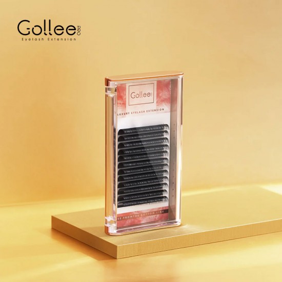 پالت مژه لاکچری برند گلی Gollee Luxury Eyelash Extension پالت مژه لاکچری برند گلی فر CC ضخامت 0.07 میلی متر